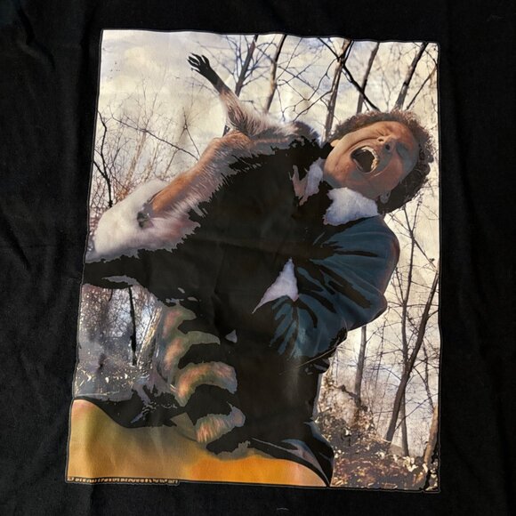 NWOT Elf Movie Will Ferrell Christmas Graphic Black T-Shirt Gildan Heavy Cotton - Picture 5 of 7
